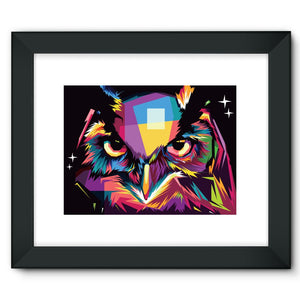 The Cool Wise Owl Collection Framed Fine Art Print