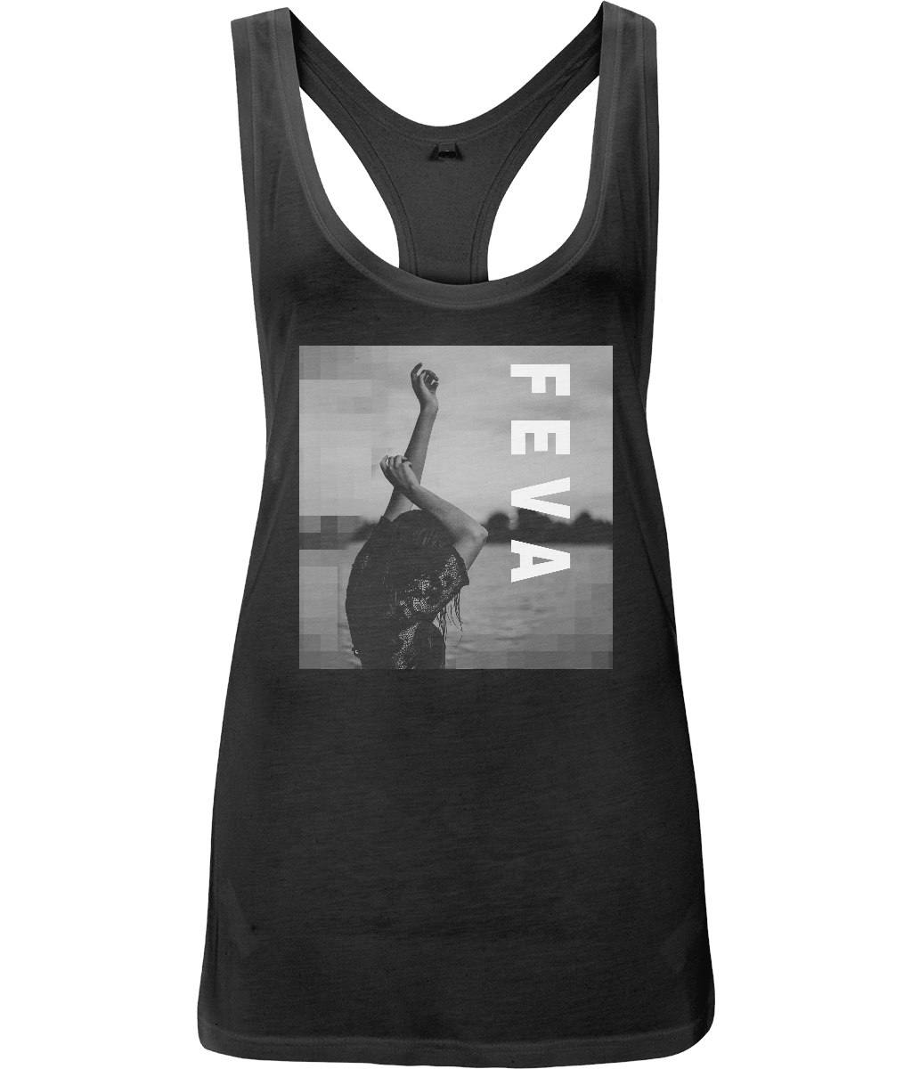 Women's Low Cut Racer Back Vest: FEVA CHILL