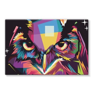 The Cool Wise Owl Collection Stretched Eco-Canvas