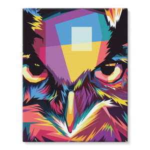 The Cool Wise Owl Collection Stretched Eco-Canvas