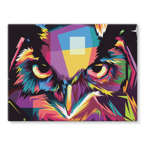 The Cool Wise Owl Collection Stretched Canvas