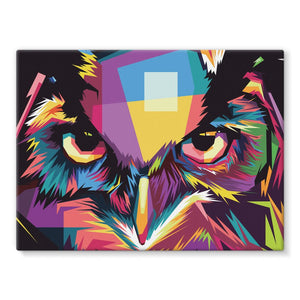 The Cool Wise Owl Collection Stretched Canvas