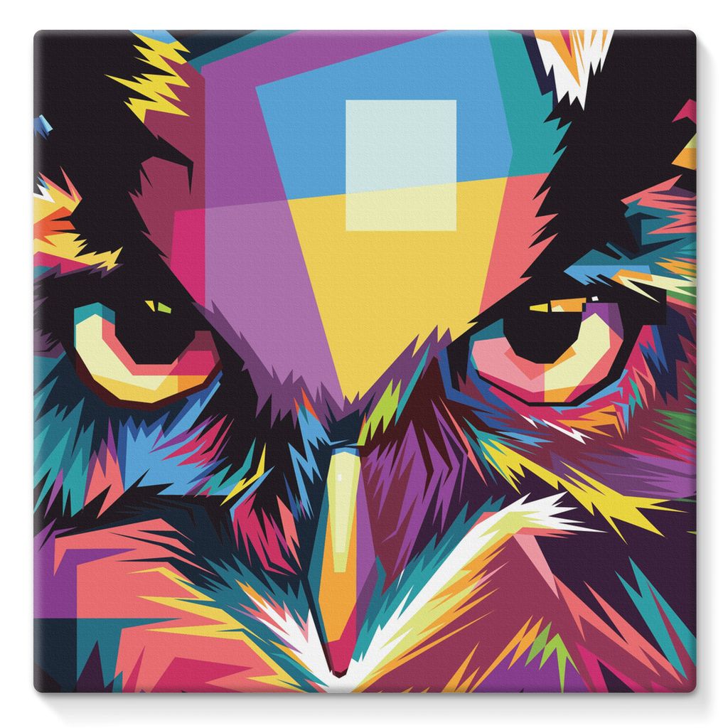 The Cool Wise Owl Collection Stretched Canvas