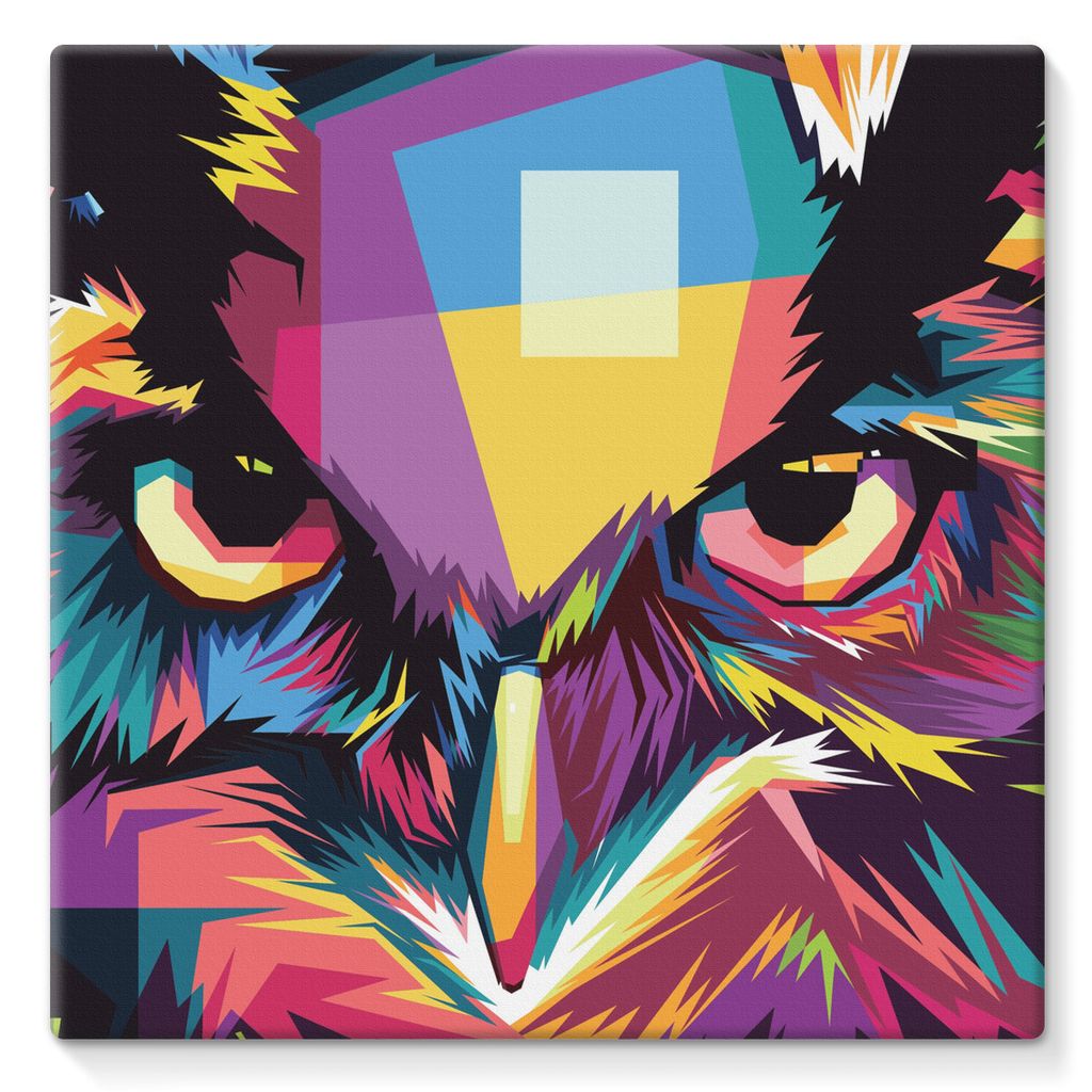 The Cool Wise Owl Collection Stretched Eco-Canvas