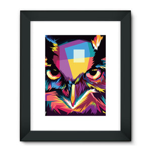 The Cool Wise Owl Collection Framed Fine Art Print