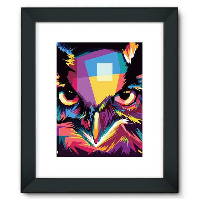 The Cool Wise Owl Collection Framed Fine Art Print