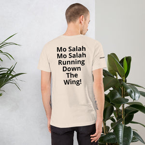 Mo Salah FEVA T Shirt : Running down the wing : Black