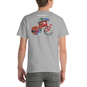 Short-Sleeve T-Shirt : CycleFEVA Print : Front Back