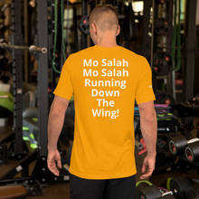 Mo Salah FEVA T Shirt : Running down the wing : White