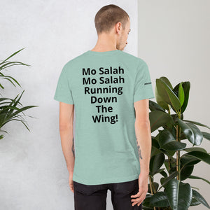 Mo Salah FEVA T Shirt : Running down the wing : Black