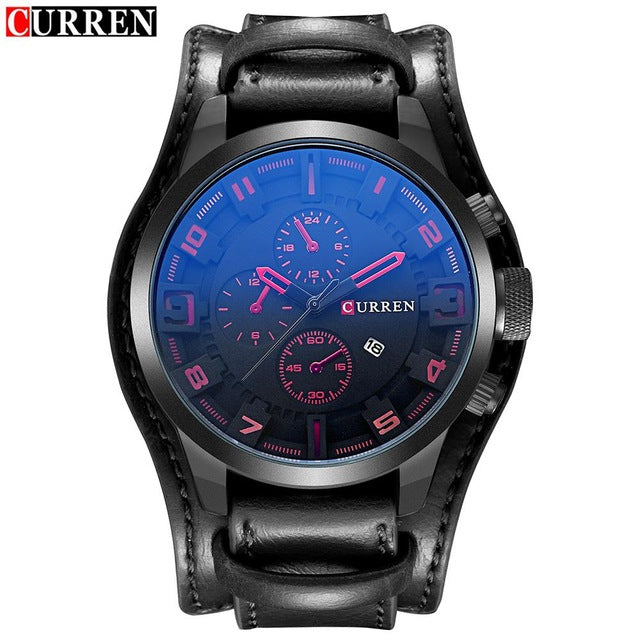 WatchFEVA: Mens luxury sport quartz watch. Military style